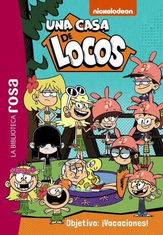 Biblioteca Rosa Una Casa De Locos 4 Objetivo Vacaciones