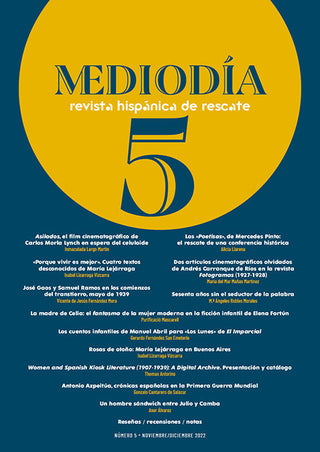 Mediodia. Revista Hispanica De Rescate. 5