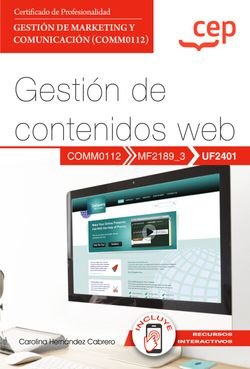 Manual Gestion De Contenidos Web Uf2401 Certificados Profes