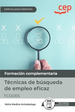 Manual Tecnicas De Busqueda De Empleo Eficaz Fcoo05 Especia