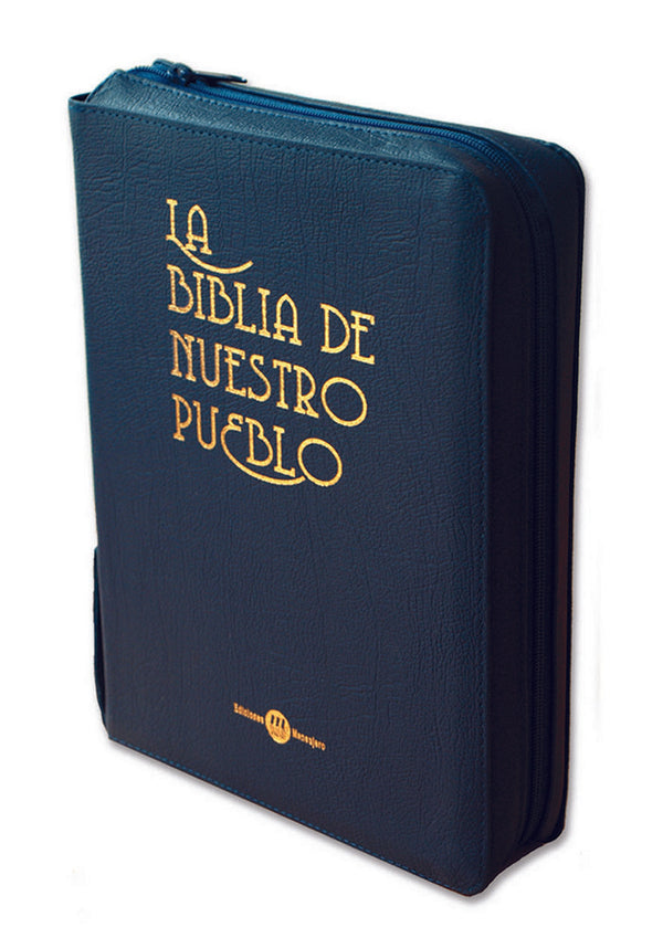 Biblia De Nuestro Pueblo Cuero Azul