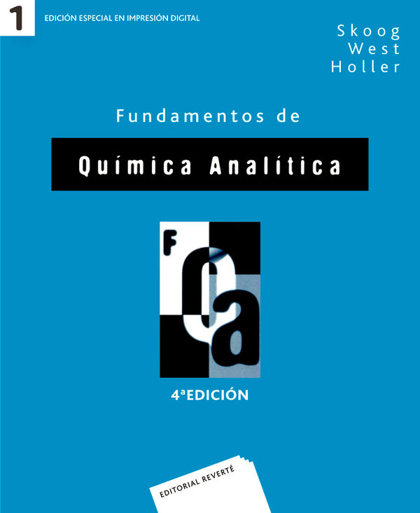 Fundamentos De Química Analítica. 4A. Ed. Vol. I