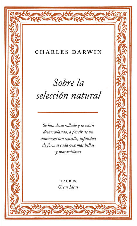 Sobre La Selección Natural (Serie Great Ideas 1)