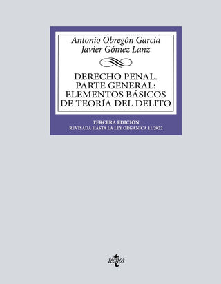 Derecho Penal Parte General Elementos Basicos Teoria Delito