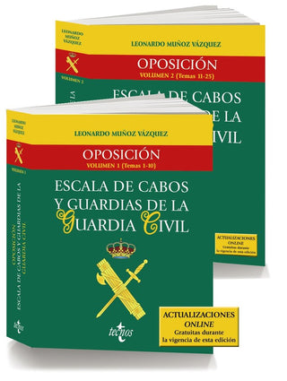 Pack Oposicion Escala De Cabos Y Guardias De La Guardia Civi