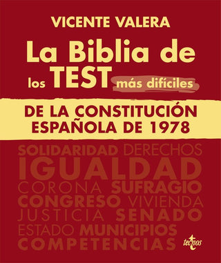 La Biblia De Los Test Mas Dificiles De La Constitucion Españ