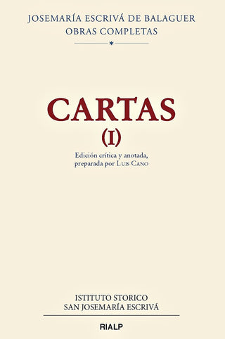 Cartas I (Edición Crítico-Histórica). Rústica