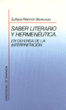 Saber Literario Y Hermeneutica