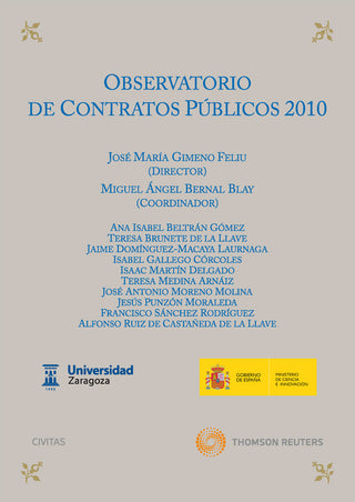 Observatorio De Contratos Públicos 2010