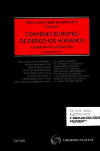 Convenio Europeo De Derechos Humanos (Papel + E-Book)