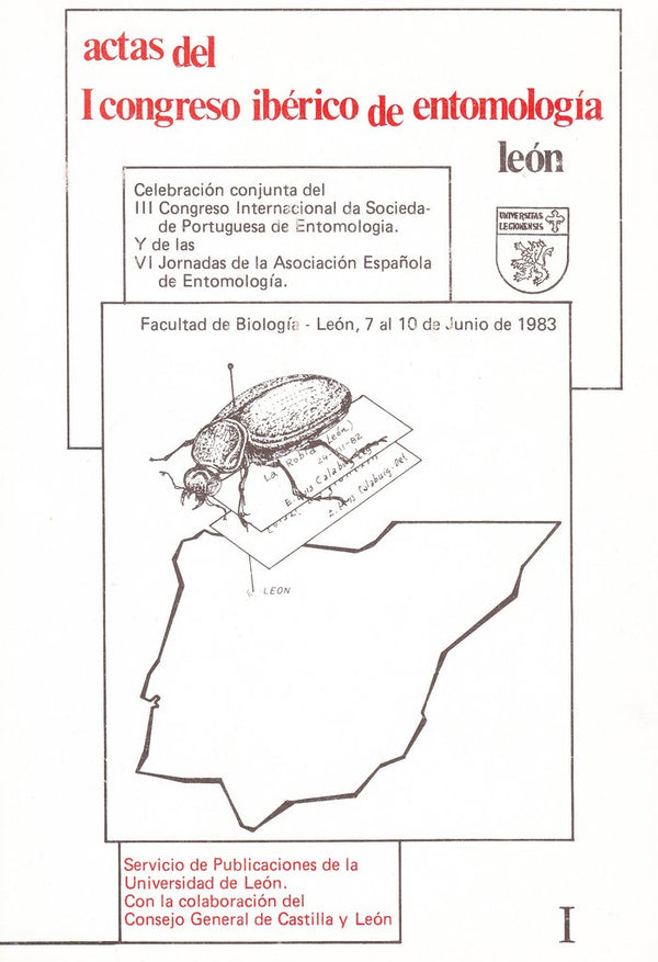 Actas Del I Congreso Iberico De Entomologia. Facultad De Bio