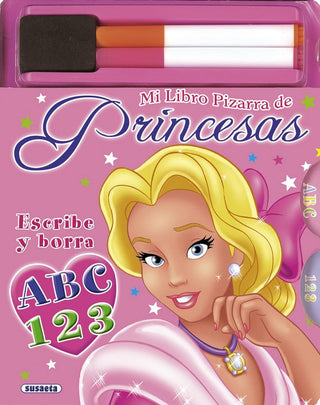 Mi Libro Pizarra De Princesas. Abc 123