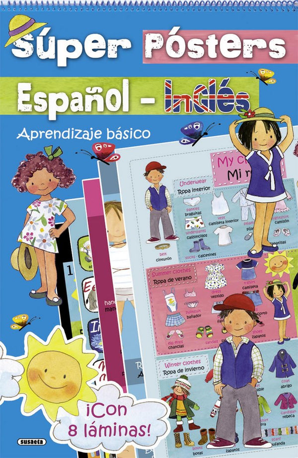 Super Pósters Español-Inglés. Aprendizaje Básico