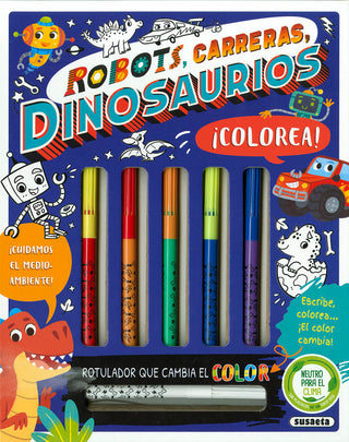 Robots, Carreras, Dinosaurios