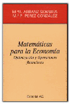 Matematicas Economia.Optimizacion Y Operaciones Financieras