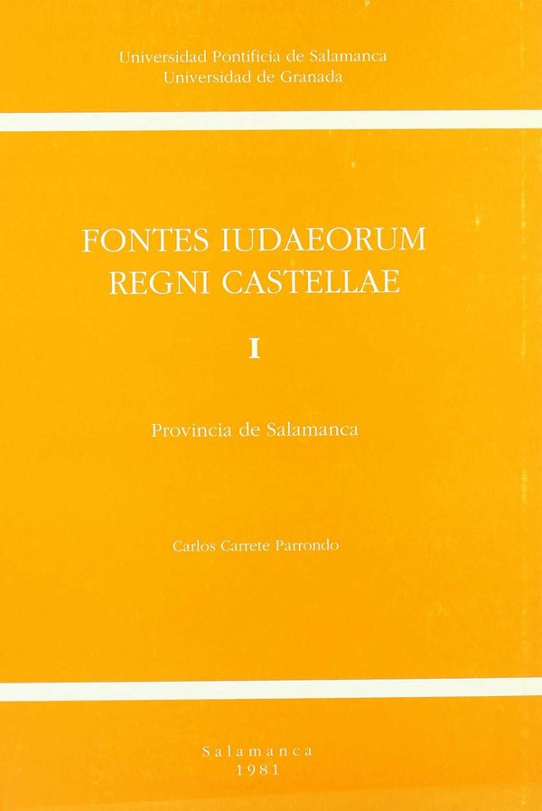 Fontes Iudaeorum Regni Castellae I