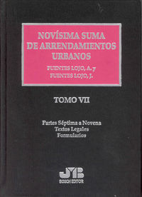 Novísima Suma De Arrendamientos Urbanos. 7 Tomos