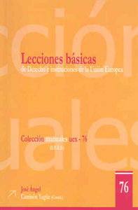 Lecciones Básicas De Derecho E Instituciones De La Unión Europea