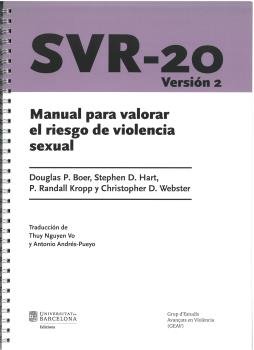 Manual Para Valorar El Riesgo De Violencia Sexual. Svr-20 V.2