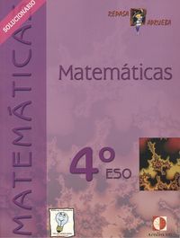 Repasa Y Aprueba, Matemáticas, 4 Eso. Libro Del Profesor