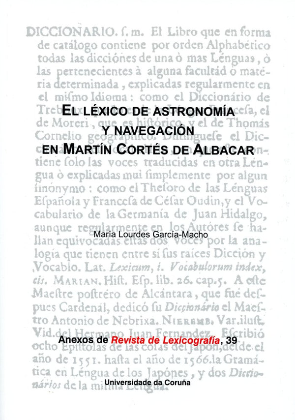 El Léxico De Astronomía Y Navegación En Martín Cortés De Albacar