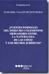 ¿Fuentes Formales Del Derecho O Elementos Mediadores Entre La Naturaleza De Las Cosas Y Los Hechos J