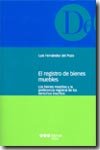 El Registro De Bienes Muebles	Los Bienes Muebles Y La Preferencia Registral De Los Derechos Inscrito
