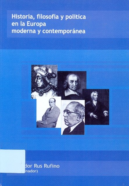 Historia Filosofia Y Politica En Europa M