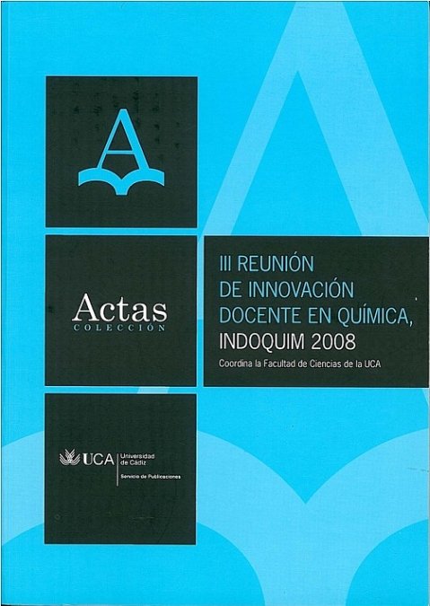 Actas De La Iii Reunión Sobre Innovación Docente En Qu¡Mica