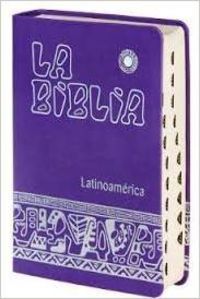 La Biblia Latinoamérica [Letra Grande] Simil-Piel Morada, Con Uñeros