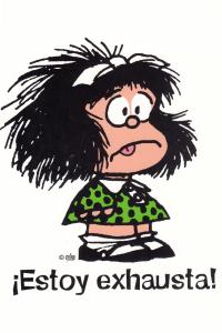 Mafalda Estoy Exhausta - Grande