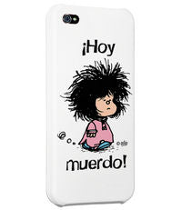 Carcasa Iphone 5 - 5S Mafalda Hoy Muerdo Blanco