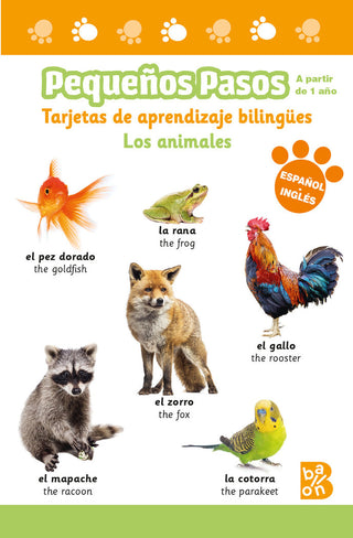 Pequeños Pasos Tarjetas De Aprendizaje Bilingües - Los Anim