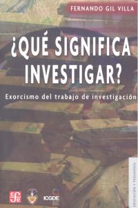 ¿Que Significa Investigar?