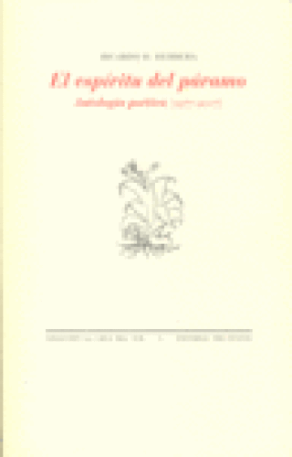 Áel Espíritu Del Páramo. Antología Poética (1977-2007) Libro