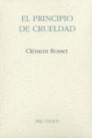 Áel Principio De Crueldad Libro