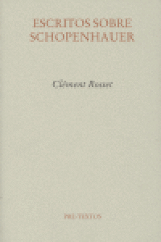 Áescritos Sobre Schopenhauer Libro
