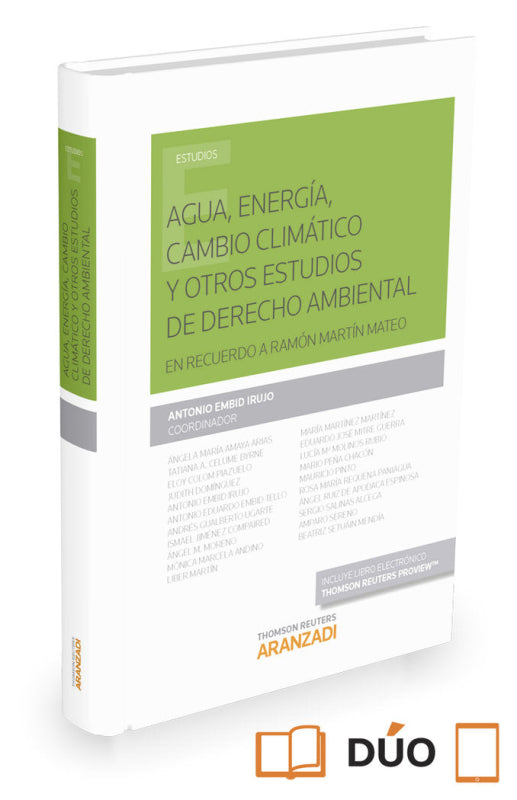 Agua Energía Cambio Climático Y Otros Estudios De Derecho Ambiental (Papel + E-Book) Libro