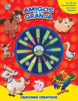 Amigos De La Granja. Crayones Creativos Libros Impresos