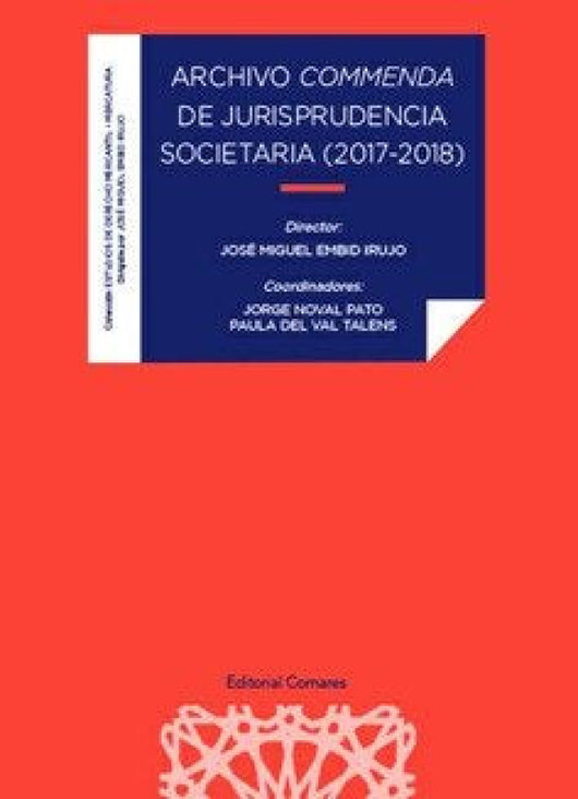 Archivo Commenda De Jurisprudencia Societaria (2017-2018) Libro