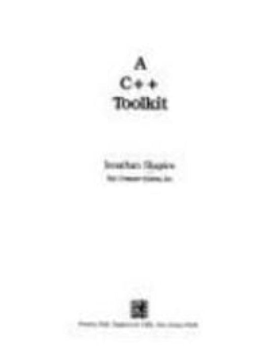 C++ Toolkit Libro