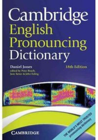 Cambridge English Pronouncing Dictionary 18Th Edition Libro