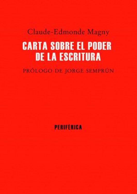 Carta Sobre El Poder De La Escritura Libro