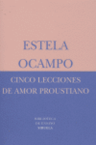 Cinco Lecciones De Amor Proustiano Libro