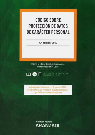 Código Sobre Protección De Datos Carácter Personal (Papel + E-Book) Libro