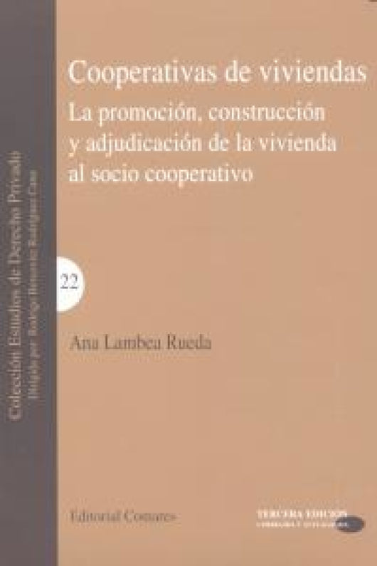 Cooperativas De Viviendas Promocion Construccion Adjudicaci Libro