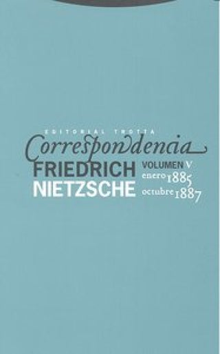 Correspondencia V (Enero 1885 - Octubre 1887) Libro
