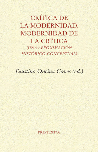 Crítica De La Modernidad. Modernidad Crítica Libro