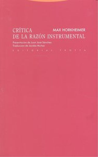 Critica De La Razon Instrumental Libro