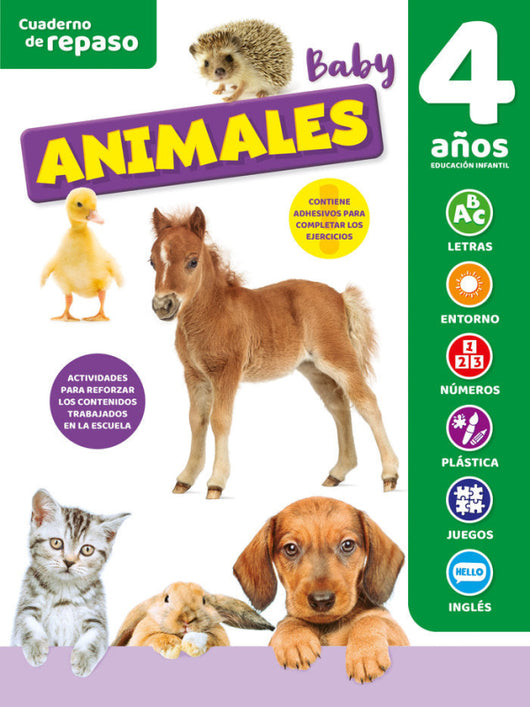 Cuaderno Tematico Luminiscente 4 Años Animales Bab Libro